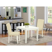 Dining Room Set Linen White, Oxab3-Lwh-64