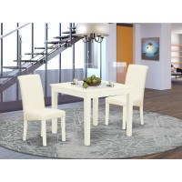 Dining Room Set Linen White, Oxba3-Lwh-01