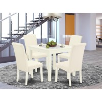 Dining Room Set Linen White, Oxba5-Lwh-01