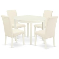 Dining Room Set Linen White, Boba5-Whi-01