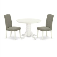 Dining Room Set Linen White, Shen3-Lwh-06