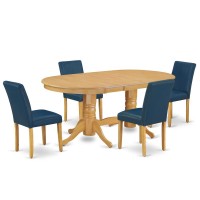 Dining Room Set Oak, Vaab5-Oak-55