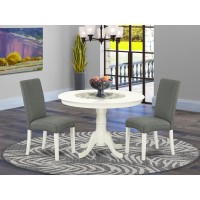 Dining Room Set Linen White, Hldr3-Lwh-07