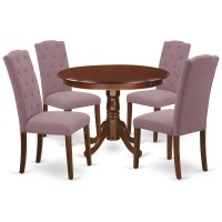 Dining Room Set Mahogany, Hlce5-Mah-10