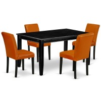 Dining Room Set Black, Duab5-Blk-61