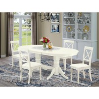 Dining Room Set Linen White, Vabo5-Lwh-Lc