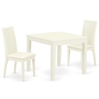Dining Room Set Linen White, Oxip3-Lwh-C