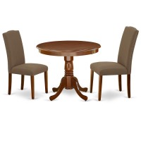 Dining Room Set Mahogany, Anen3-Mah-18