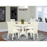 Dining Room Set Linen White, Hlip5-Lwh-C