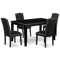 Dining Room Set Black, Duen5-Blk-69