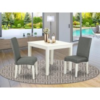 Dining Room Set Linen White, Oxdr3-Lwh-07