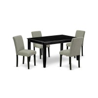 Dining Room Set Black, Duab5-Blk-06