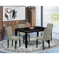 Dining Room Set Black, Duab5-Blk-06