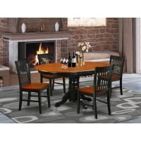 Dining Room Set Black & Cherry, Keno5-Bch-W