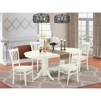 Dining Room Set Linen White, Vagr5-Lwh-W