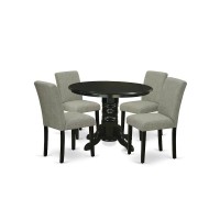 Dining Room Set Black, Shab5-Blk-06