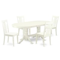 Dining Room Set Linen White, Valg5-Lwh-W