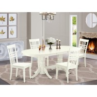 Dining Room Set Linen White, Valg5-Lwh-W