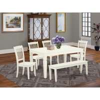 Dining Room Set Linen White, Weda6C-Lwh-W