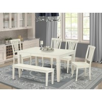 Dining Room Set Linen White, Weav6C-Lwh-W