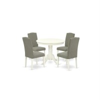 Dining Room Set Linen White, Anen5-Lwh-06