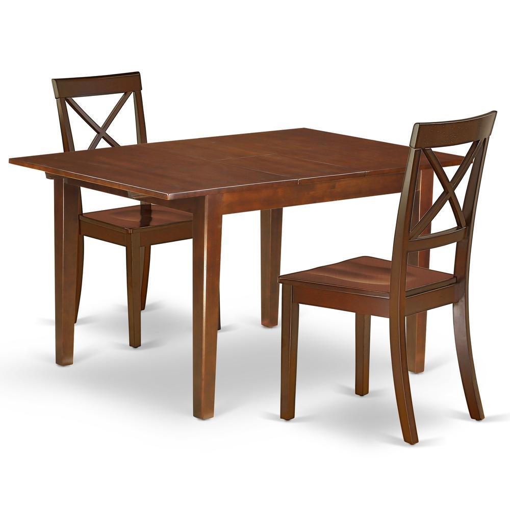 Dining Room Set Mahogany, Mlbo3-Mah-W