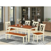 Dining Room Set Buttermilk & Cherry, Nicl6-Bmk-W