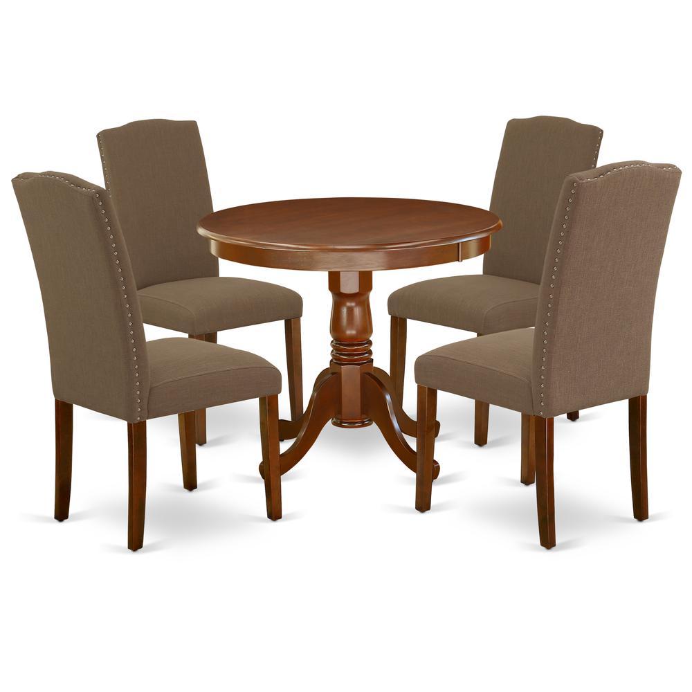 Dining Room Set Mahogany, Anen5-Mah-18