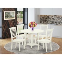 Dining Room Set Linen White, Suda5-Lwh-W