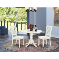 Dining Room Set Linen White, Dlda3-Lwh-W