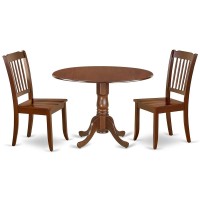 Dining Room Set Mahogany, Dlda3-Mah-W