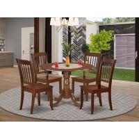 Dining Room Set Mahogany, Dlda5-Mah-W