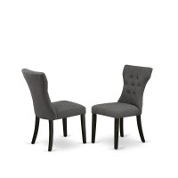 Dining Chair Wirebrushed Black, Gap6T50