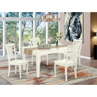 Dining Room Set Linen White, Weav5-Lwh-W