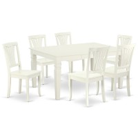 Dining Room Set Linen White, Weav7-Lwh-W