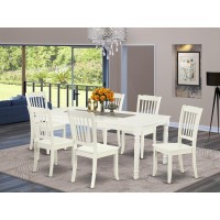 Dining Room Set Linen White, Doda7-Lwh-W