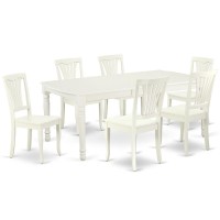 Dining Room Set Linen White, Doav7-Lwh-W