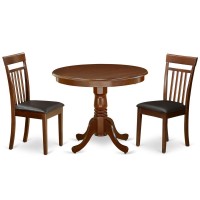 Dining Room Set Mahogany, Anca3-Mah-Lc