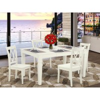 Dining Room Set Linen White, Wecl5-Lwh-W