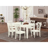 Dining Room Set Linen White, Wecl7-Lwh-W