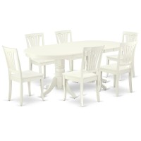 Dining Room Set Linen White, Vaav7-Lwh-W