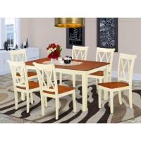 Dining Room Set Buttermilk & Cherry, Nicl7-Bmk-W