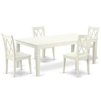 Dining Room Set Linen White, Lgcl5-Lwh-W