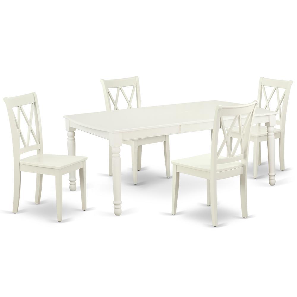 Dining Room Set Linen White, Docl5-Lwh-W