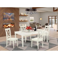 Dining Room Set Linen White, Docl5-Lwh-W