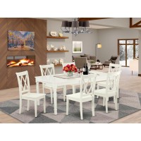 Dining Room Set Linen White, Docl7-Lwh-W