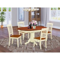 Dining Room Set Buttermilk & Cherry, Keda5-Bmk-W