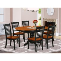 Dining Room Set Black & Cherry, Keda7-Bch-W