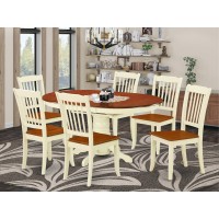 Dining Room Set Buttermilk & Cherry, Keda7-Bmk-W