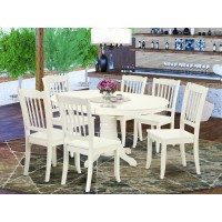 Dining Room Set Linen White, Avda7-Lwh-W